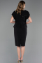 Midi Black Plus Size Cocktail Dress ABK2669