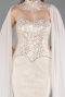 Long Beige Dantelle Evening Dress ABU6360