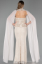 Long Beige Dantelle Evening Dress ABU6360