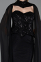 Long Black Dantelle Evening Dress ABU6360