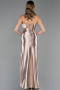 Long Beige Prom Gown ABU4944