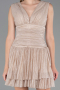 Short Beige Cocktail Dress ABK2670