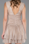 Short Beige Cocktail Dress ABK2670