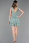 Short Mint Cocktail Dress ABK2670