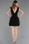 Short Black Cocktail Dress ABK2670