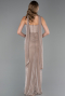 Long Beige Prom Gown ABU6378