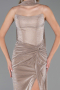 Long Beige Prom Gown ABU6378