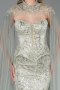 Long Mint Beaded Formal Plus Size Dress ABU6379