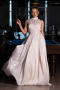 Long Beige Chiffon Evening Dress ABU6352