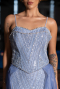 Long Light Blue Beaded Evening Dress ABU5730
