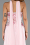 Long Powder Color Chiffon Evening Dress ABU6391