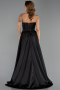 Long Black Dantelle Evening Dress ABU6393