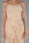 Long Gold Beaded Evening Dress ABU5922