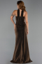 Long Brown Stony Evening Dress ABU6398