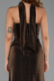 Long Brown Stony Evening Dress ABU6398