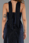 Long Navy Blue Stony Evening Dress ABU6398