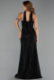 Long Black Stony Evening Dress ABU6398