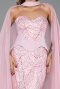 Long Powder Color Beaded Evening Dress ABU6372