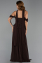 Long Brown Chiffon Evening Dress ABU6400