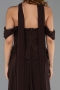 Long Brown Chiffon Evening Dress ABU6400