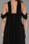 Long Black Chiffon Evening Dress ABU6400