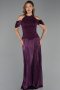 Long Plum Chiffon Evening Dress ABU6402
