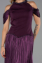 Long Plum Chiffon Evening Dress ABU6402