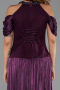 Long Plum Chiffon Evening Dress ABU6402