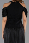 Long Black Chiffon Evening Dress ABU6402