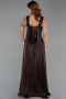Long Brown Chiffon Evening Dress ABU6403