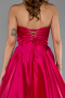 Long Fuchsia Satin Evening Dress ABU4975