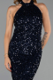 Long Navy Blue Evening Dress ABU6404