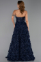 Long Navy Blue Evening Dress ABU6408