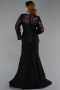 Long Black Plus Size Evening Gown ABU6413
