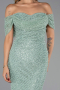 Long Mint Beaded Evening Dress ABU6411