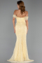 Long Yellow Beaded Evening Dress ABU6411