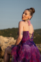 Long Purple Evening Dress ABU3360