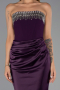 Long Purple Satin Mermaid Prom Dress ABU5820