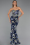 Long Navy Blue Evening Dress ABU6421