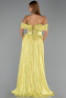 Pistachio Green Long Chiffon Evening Dress ABU6478