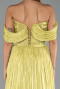 Pistachio Green Long Chiffon Evening Dress ABU6478