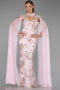 Long Powder Color Evening Dress ABU6424