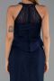 Long Navy Blue Dantelle Evening Dress ABU6425