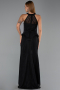 Long Black Dantelle Evening Dress ABU6425