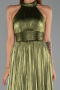 Long Olive Drab Chiffon Prom Gown ABU6428