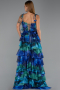 Long Sax Blue Evening Dress ABU6430
