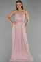 Long Powder Color Evening Dress ABU6431