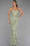 Long Mint Mermaid Evening Gown ABU6625