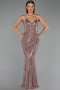 Long Copper Beaded Evening Dress ABU6433
