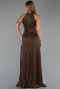 Long Brown Chiffon Evening Dress ABU6437
